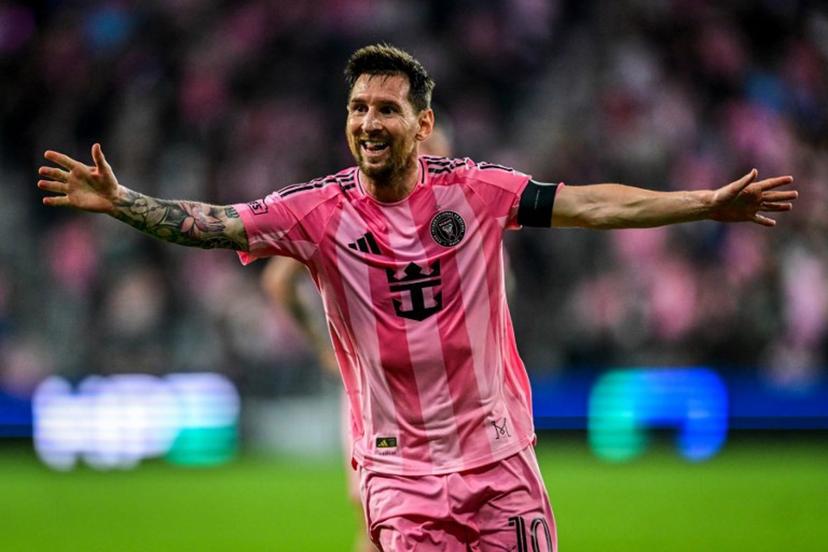 (FILES) Inter Miami's Argentine forward #10 Lionel Messi celebrates scoring a goal that was disallowed during a Major League Soccer (MLS) regular season football match between Inter Miami CF and Austin FC at newly inaugurated NU Stadium in Miami, Florida, on April 4, 2026. Football legend Lionel Messi, who is still active with Inter Miami in the United States, has become the owner of Cornella, a fifth-division club from the Barcelona metropolitan area, the Spanish club announced on April 16, 2026.  Giorgio VIERA / AFP