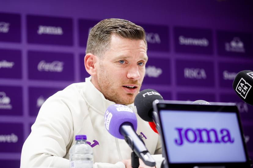 Anderlecht's Jan Vertonghen pictured during a press conference of RSC Anderlecht and Vertonghen to announce the end of his career, in Brussels, on Tuesday 25 March 2025. BELGA PHOTO HATIM KAGHAT
