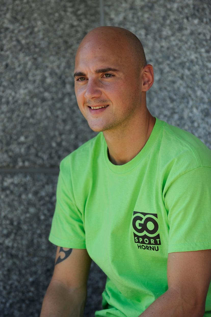 20120909 - HALLE, BELGIUM: Rusg Quevy's Jonathan Walasiak pictured during the amateur soccer match between KSK Halle and Royale Union Sportive Genly-Quevy 89, Sunday 09 September 2012 in Halle. BELGA PHOTO JOHN THYS