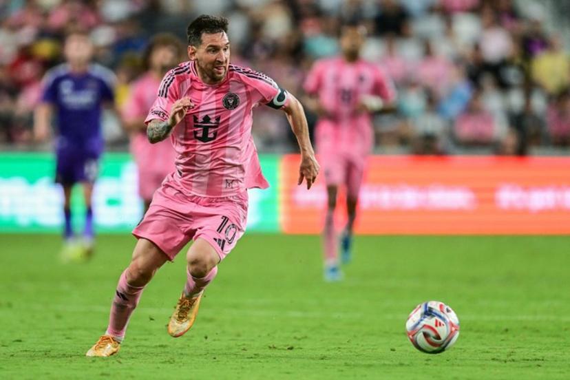 Inter Miami's Argentine forward #10 Lionel Messi controls the ball during a Major League Soccer (MLS) regular season football match between Inter Miami CF and Orlando City SC at NU Stadium in Miami, on May 2, 2026.  Giorgio Viera / AFP