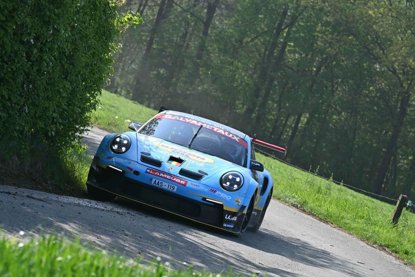 ATTENTION EDITORS - HAND OUT PICTURES - EDITORIAL USE ONLY - MANDATORY CREDIT: BRC  -   Hand out picture released on Saturday 26 April 2025 by Eric Dupain shows Cedric Cherain during the Rally of Wallonia rally race, stage 4 of the BRC Belgian Rally Championship, on Saturday 26 April 2025, in Namur.  *** Belga and Belga Editorial Board decline all responsibility regarding the content of this picture. *** PHOTO HAND OUT BRC
