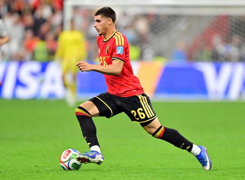 Belgium's Matias Fernandez-Pardo pictured in action with the ball during a soccer game between Belgian national team Red Devils and New Zealand, on Friday 26 June 2026, at the BC Place Vancouver stadium in Vancouver, Canada, the third game in the group stage of the FIFA World Cup 2026. The Diables Rouges - Rode Duivels were drawn into Group G. BELGA PHOTO DIRK WAEM