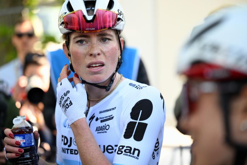 Dutch Demi Vollering of FDJ United-SUEZ pictured after the women's race of the 'La Fleche Wallonne', one day cycling race (Waalse Pijl - Walloon Arrow), 148,2 km from Huy to Huy, Wednesday 22 April 2026. BELGA PHOTO DAVID PINTENS