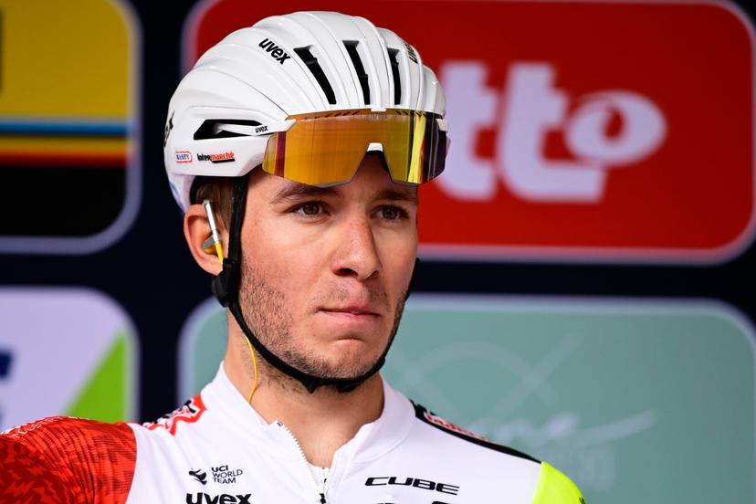 Belgian Gerben Thijssen of Intermarche-Wanty pictured at the start of the 'Classic Brugge-De Panne' men's elite one-day cycling race, 195,6 km from Brugge to De Panne, Wednesday 26 March 2025. BELGA PHOTO DIRK WAEM