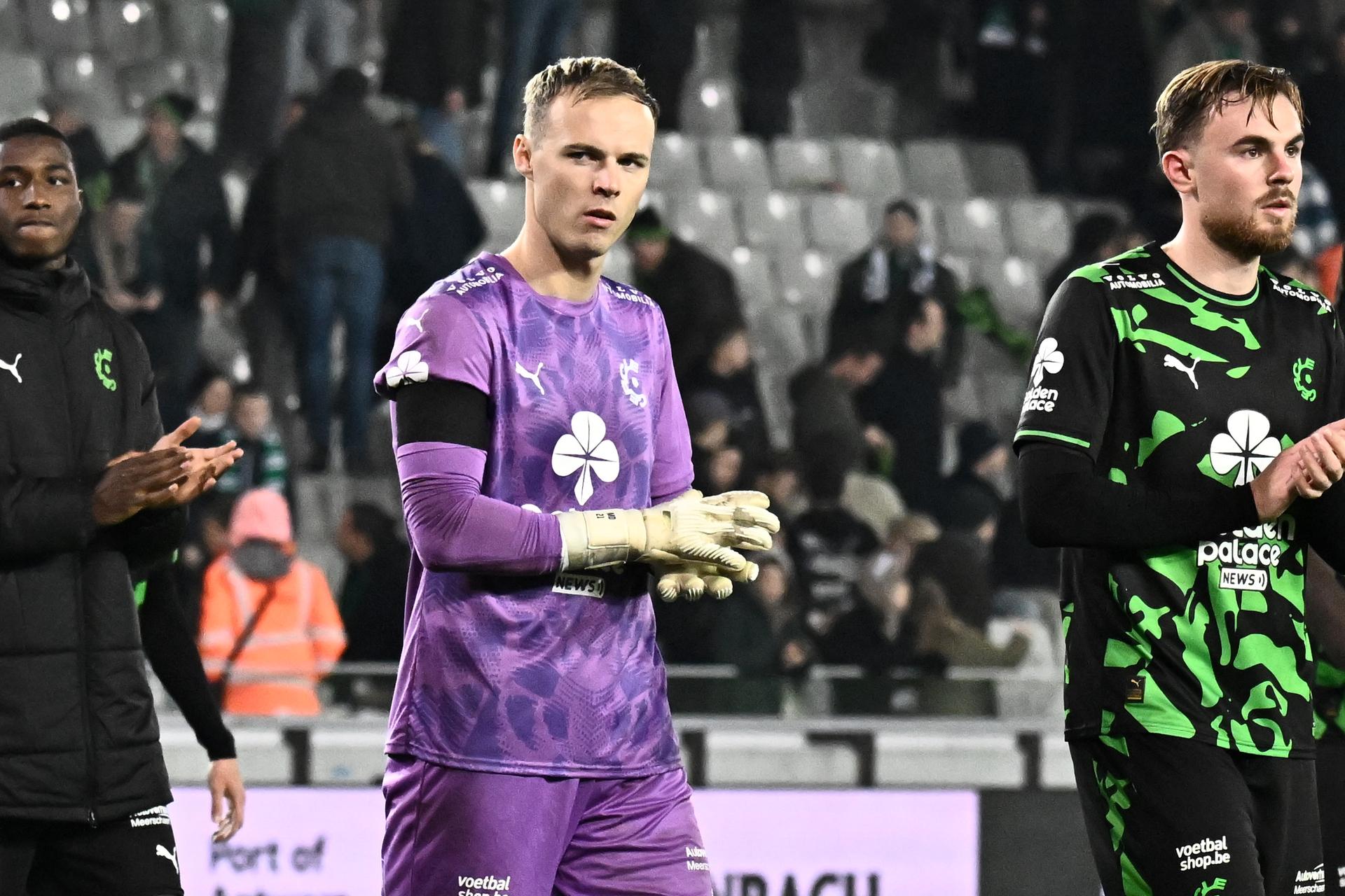 Cercle's goalkeeper Maxime Delanghe is pictured after a soccer match between Cercle Brugge and KV Mechelen, Saturday 13 December 2025 in Brugge, on day 18 of the 2025-2026 'Jupiler Pro League' first division of the Belgian championship. BELGA PHOTO MAARTEN STRAETEMANS