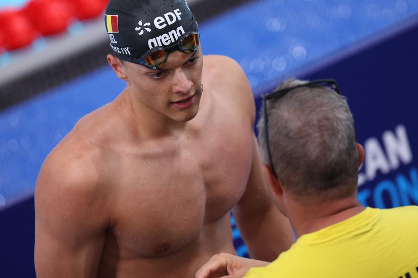 Belgian Noah Verreth pictured during the heats of the men's 50m backstroke race at the European Aquatics Championships in Paris, France on Thursday 13 August 2026. BELGA PHOTO VIRGINIE LEFOUR