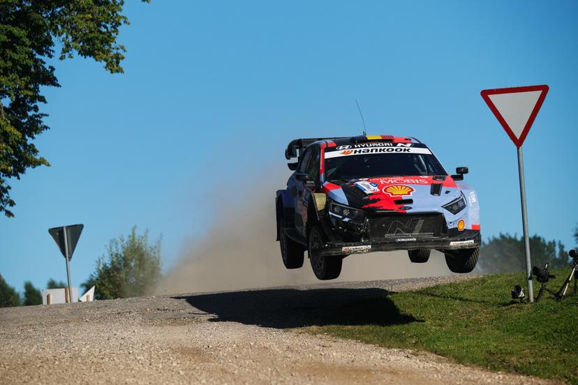 ATTENTION EDITORS - HAND OUT PICTURES - EDITORIAL USE ONLY - MANDATORY CREDIT 'Hyuandai Motor Sports'  This handout picture, distributed by Eric Dupain, shows Belgian Thierry Neuville and co-driver Martijn Wydaeghe during the WRC Estonia Rally 2026. PHOTO HANDOUT HYUNDAI MOTOR SPORTS  *** Belga and Belga Editorial Board decline all responsibility regarding the content of this picture. ***