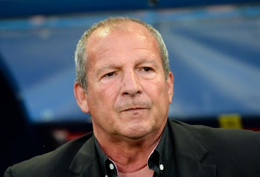Caen's French coach advisor Rolland Courbis looks on during the French L1 football match between Stade Malherbe Caen and FC Girondins de Bordeaux at the Michel d'Ornano Stadium in Caen, western France, on May 24, 2019.   JEAN-FRANCOIS MONIER / AFP