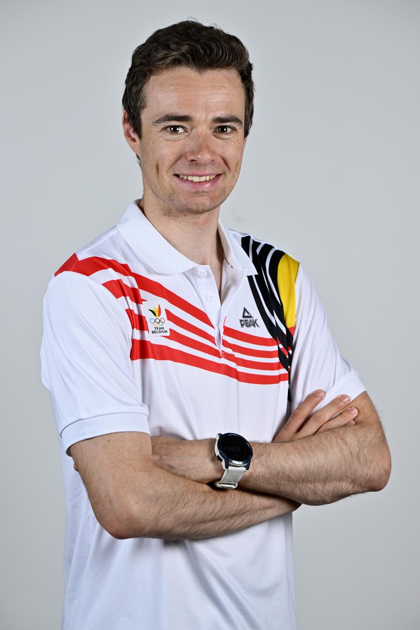 Athlete Maximilien Drion du Chapois poses for the photographer during the annual training camp of Team Belgium (19-25/05), in Rio Maior, Portugal, Friday 23 May 2025. BELGA PHOTO ERIC LALMAND