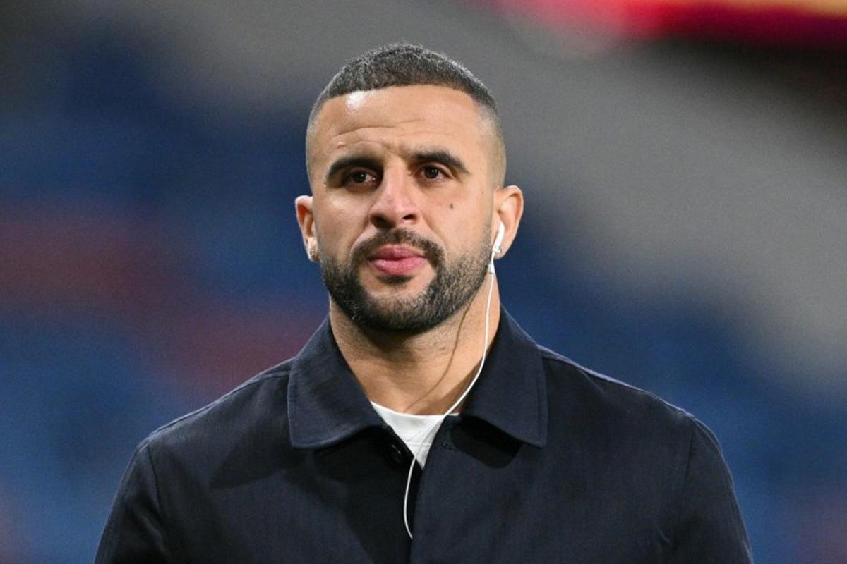 Burnley's English defender #02 Kyle Walker arrives for the English Premier League football match between Burnley and Manchester United at Turf Moor in Burnley, north-west England on January 7, 2026.  Oli SCARFF / AFP