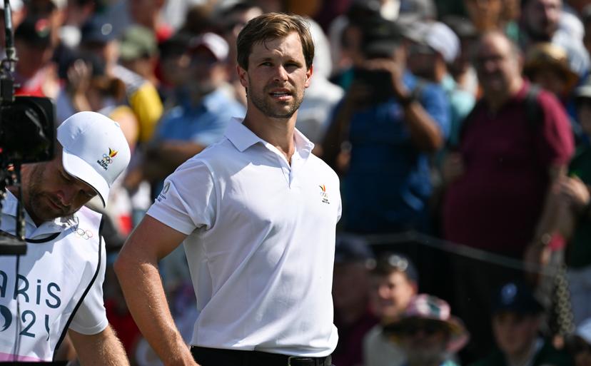 Belgian golfer Thomas Detry pictured during the men's Men's stroke play golf competition at the Paris 2024 Olympic Games, on Thursday 01 August 2024 in Paris, France. The Games of the XXXIII Olympiad are taking place in Paris from 26 July to 11 August. The Belgian delegation counts 165 athletes competing in 21 sports. BELGA PHOTO ANTHONY BEHAR   **  ** *** BELGIUM ONLY ***