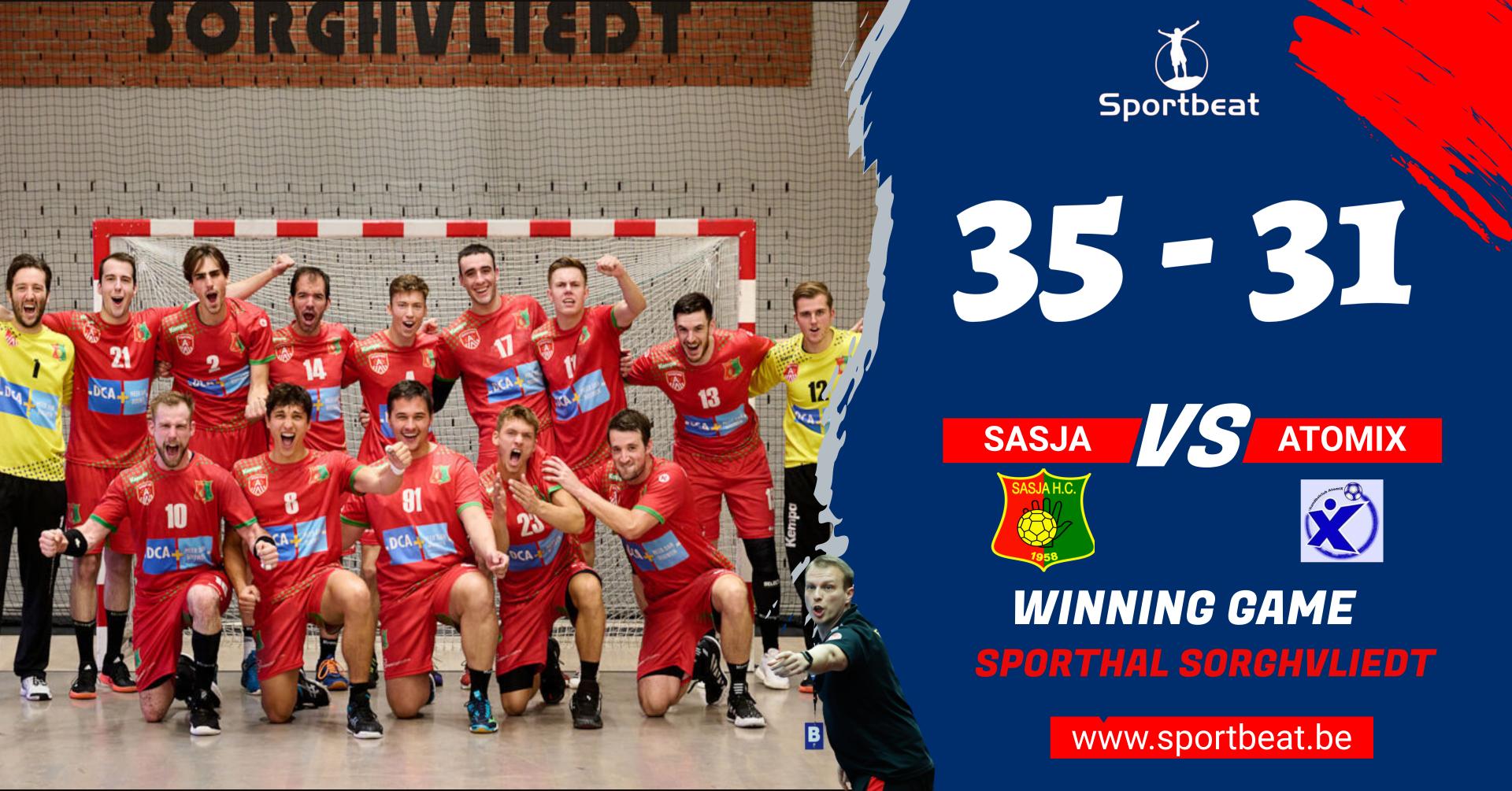 Verslag Sasja HC – HC Atomix 35-31