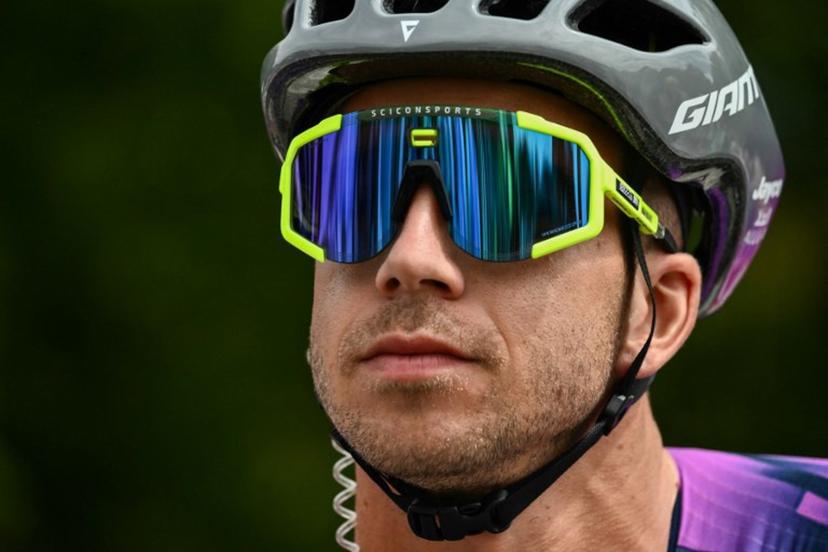 Team Jayco AlUla team's Dutch rider Dylan Groenewegen awaits the start of the 1st stage of the 112th edition of the Tour de France cycling race, 184.9 km starting and finishing in Lille Metropole, northern France, on July 5, 2025.  Marco BERTORELLO / AFP