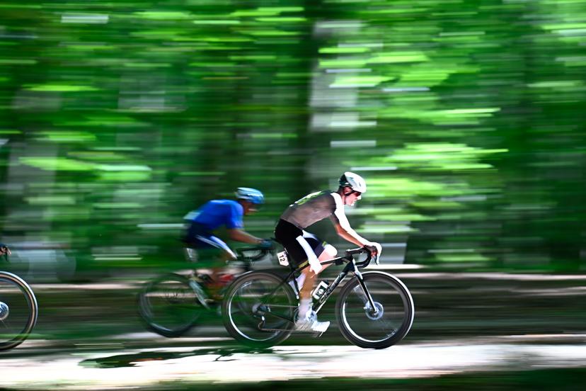 Illustration picture shows the elite race at the European and Belgian Gravel Championships, Sunday 01 October 2023, in Heverlee, Leuven. BELGA PHOTO JASPER JACOBS