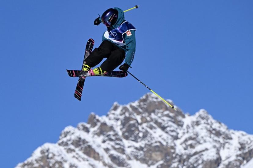 Switzerland's Mathilde Gremaud competes in the freestyle skiing women's freeski slopestyle qualification run 2 during the Milano Cortina 2026 Winter Olympic Games at Livigno Snow Park, in Livigno (Valtellina), on February 7, 2026.  Kirill KUDRYAVTSEV / AFP