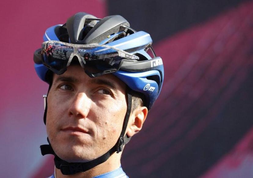 Team NTT rider Italy's Domenico Pozzovivo looks on prior the start of the 10th stage of the Giro d'Italia 2020 cycling race, a 177-kilometer route between Lanciano and Tortoreto, on October 13, 2020.  Luca Bettini / AFP