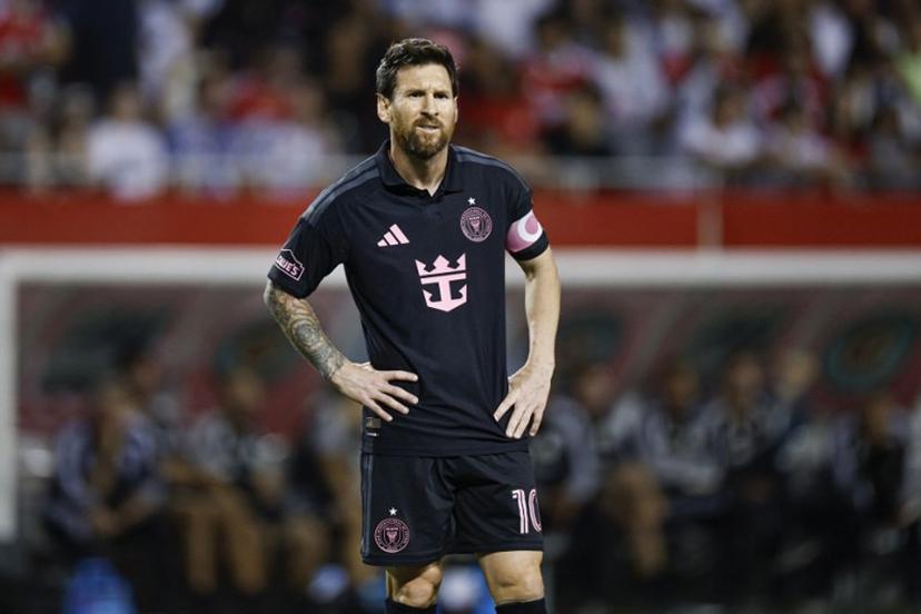 Inter Miami's Argentine forward #10 Lionel Messi looks on during a Major League Soccer (MLS) regular season football match between Inter Miami CF and Chicago Fire FC at Soldier Field in Chicago, Illinois, on September 9, 2026.   KAMIL KRZACZYNSKI / AFP