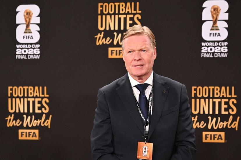 Netherlands' head coach Ronald Koeman poses on the red carpet upon arrival to attend the draw for the 2026 FIFA Football World Cup taking place in the US, Canada and Mexico, at the Kennedy Center, in Washington, DC, on December 5, 2025.  Roberto SCHMIDT / AFP