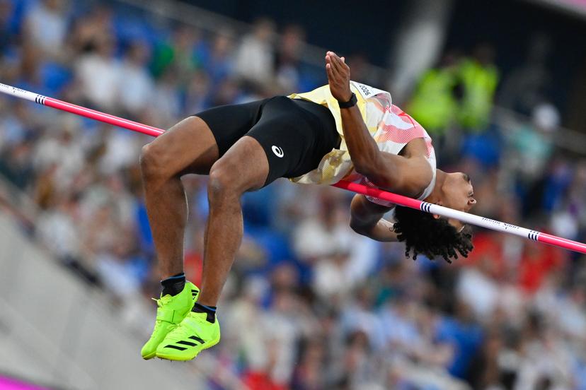 Belgian Dai Keita is pictured during the high jump event of the men's decathlon competition, on the third day of the European Athletics Championships (August 10-18) in Birmingham, United Kingdom, on Wednesday 12 August 2026. BELGA PHOTO ERIC LALMAND