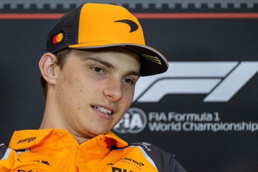 McLaren's Australian driver Oscar Piastri attends a press conference ahead of the 2025 Emilia Romagna Formula One Grand Prix at the Imola autodrome in Imola, on May 15, 2025.   Andrej ISAKOVIC / AFP