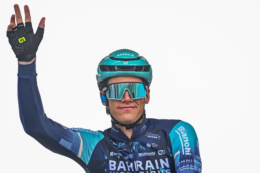 Belgian Alec Segaert of Bahrain Victorious pictured before the men's Paris-Roubaix cycling race, Sunday 12 April 2026, around Roubaix, France. The 123rd edition of Paris-Roubaix cycling races will take on Sunday, with the women riding 143,1 km the men riding 258,3 km on Sunday. BELGA PHOTO DIRK WAEM