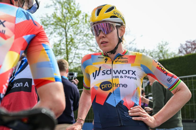 Dutch Anna van der Breggen of SD Worx-Protime pictured after the women's 'Brabantse Pijl' one day cycling race, 125,7km from Lennik to Overijse on Friday 17 April 2026. BELGA PHOTO DAVID PINTENS