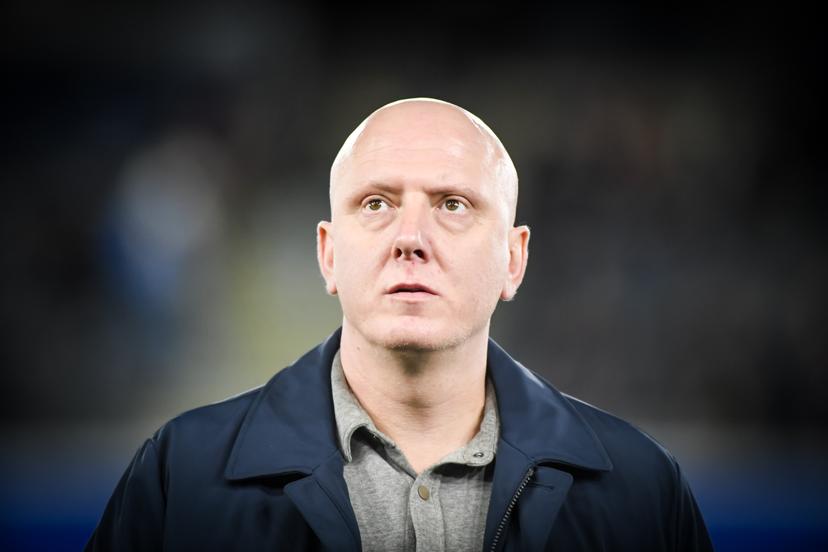 Leuven's head coach Arno Van Den Abbeel pictured before a soccer match between Oud-Heverlee Leuven Women and English Arsenal, Wednesday 11 February 2026 in Heverlee, in the Knockout Play-offs (1st leg) phase of the UEFA Women's Champions League competition. BELGA PHOTO JILL DELSAUX
