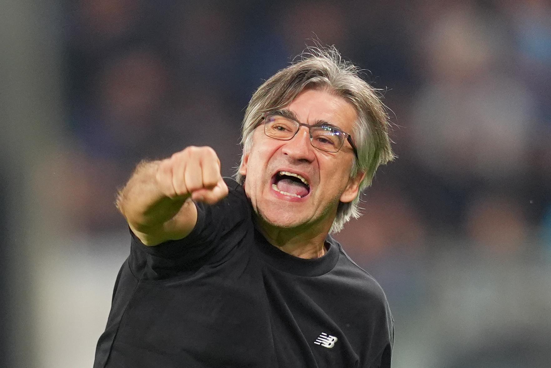 Atalanta's head coach Ivan Juric celebrates after winning a game between Italian club Atalanta Bergamo and Belgian soccer team Club Brugge, on Tuesday 30 September 2025 in Bergamo, Italy, on the second day of the UEFA Champions League competition. BELGA PHOTO SPADA/LA PRESSE  *** BENELUX ONLY ***