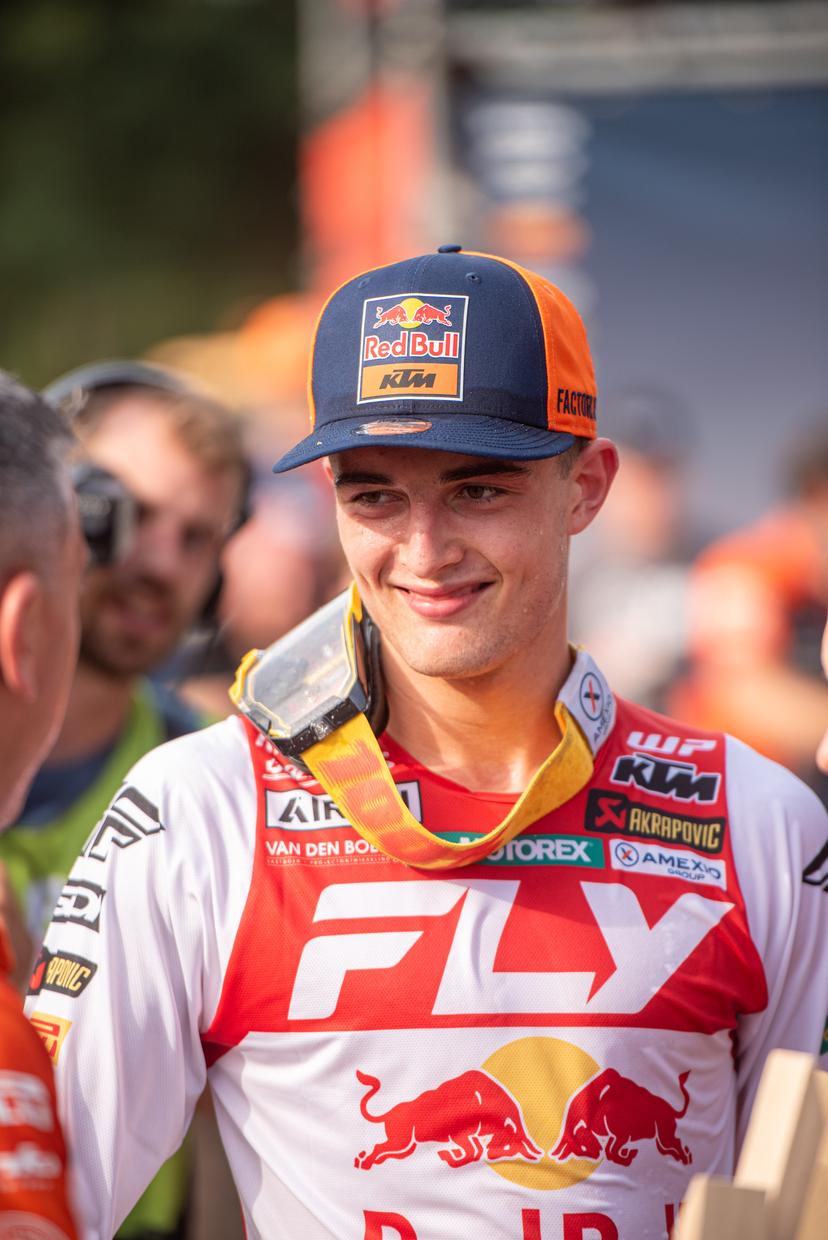Belgium's Lucas Coenen is pictured after the motocross MXGP Grand Prix Flanders, race 15/20 of the FIM Motocross World Championship, Sunday 03 August 2025 in Lommel. BELGA PHOTO JONAS ROOSENS