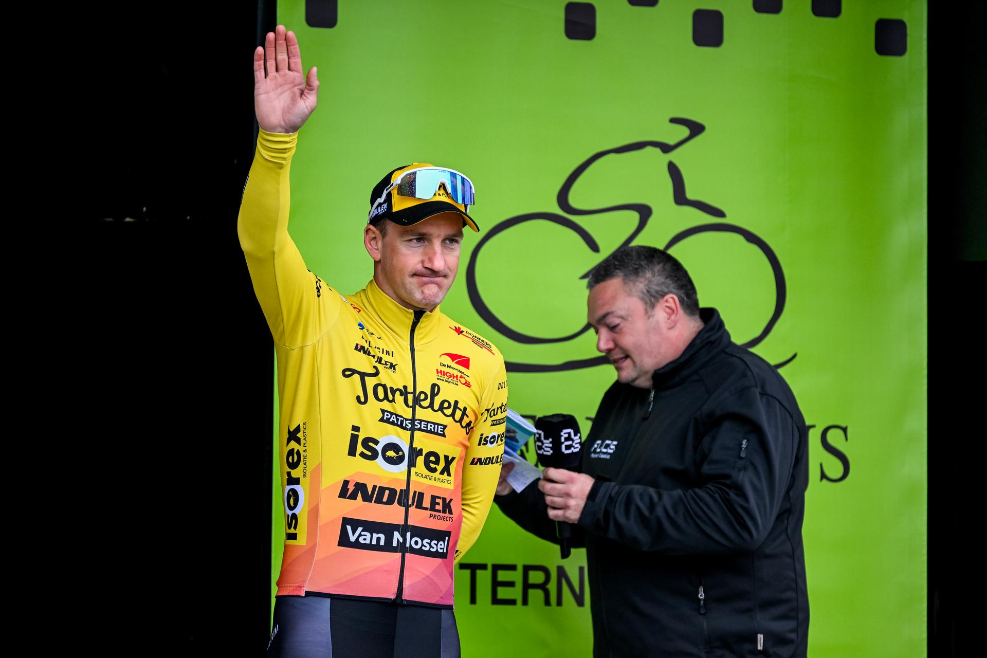 Belgian Timothy Dupont of Tarteletto - Isorex at the start of the men's race of the 112th edition of the 'Scheldeprijs' one day cycling event, 205,3 km from Terneuzen, the Netherlands to Schoten, Belgium on Wednesday 03 April 2024. BELGA PHOTO TOM GOYVAERTS