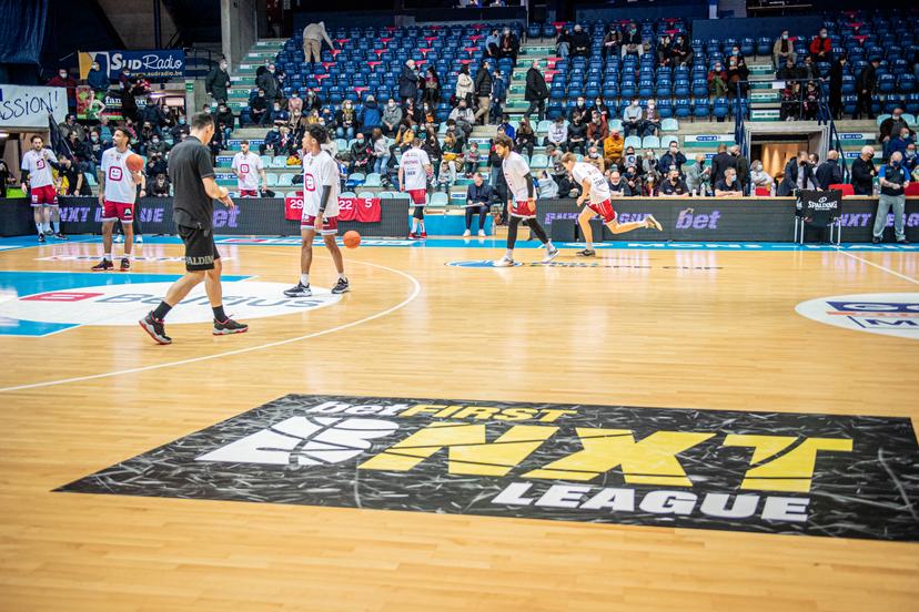 Illustration picture shows a basketball match between Mons-Hainaut and Antwerp Giants, Saturday 12 February 2022 in Mons, on day 16 of the National Round Belgium in the 'BNXT League' Belgian first division basket championships. BELGA PHOTO FILIP LANSZWEERT