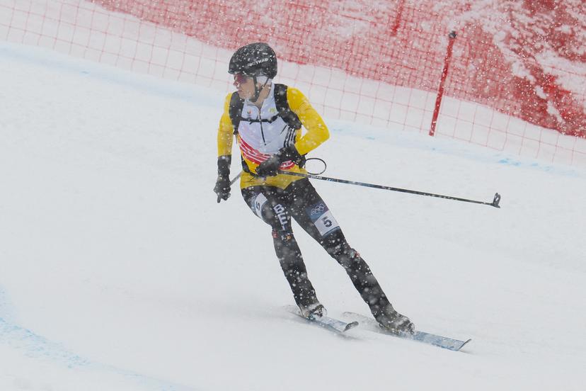 Maximilien Drion du Chapois of team Belgium competes the Men's Sprint Ski Montaineering on day thirteen of the Milano Cortina 2026 Winter Olympic games at Slelvio Ski Center in Bormio on February 19, 2026 in Livigno, Italy. Photo by Laurent Zabulon/ABACAPRESS.COM/ BENELUX ONLY