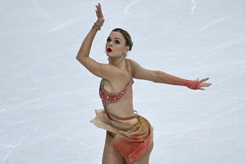 Belgium's Loena Hendrickx competes in the figure skating women's single free skating final during the Milano Cortina 2026 Winter Olympic Games at Milano Ice Skating Arena in Milan on February 19, 2026.  WANG Zhao / AFP