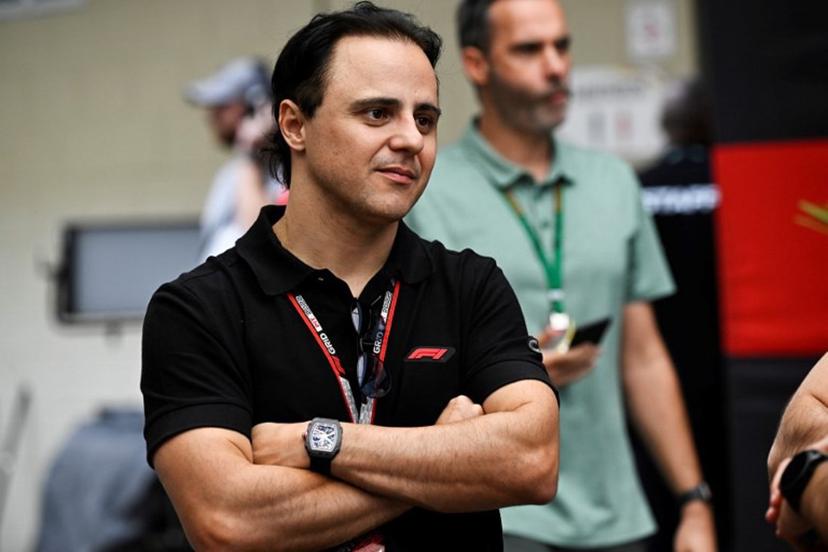 Former Brazilian driver Felipe Massa is seen in the paddock during the first day of the Formula One Brazil Grand Prix at the Autodromo Jose Carlos Pace, better known as Interlagos, in Sao Paulo, Brazil, on November 10, 2022.  MAURO PIMENTEL / AFP
