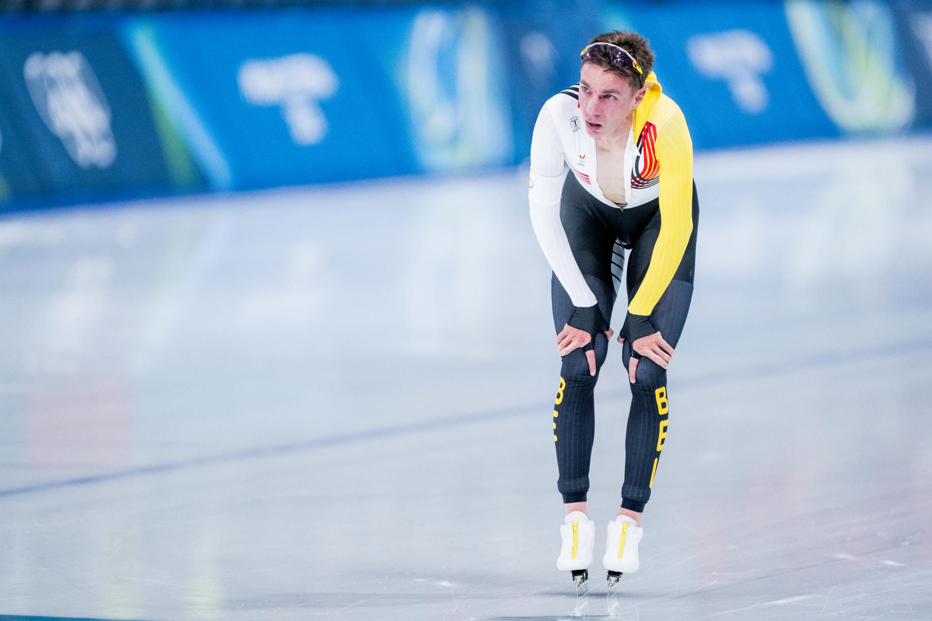 Belgian speed skater Bart Swings pictured in action during the Men's 10000m speed skating race at the Milano Cortina 2026 Olympic Winter Games, on Friday 13 February 2026 in Milan, Italy. The XXV Winter Olympics take place from 6 to 22 February 2026 in Italy. BELGA PHOTO JASPER JACOBS