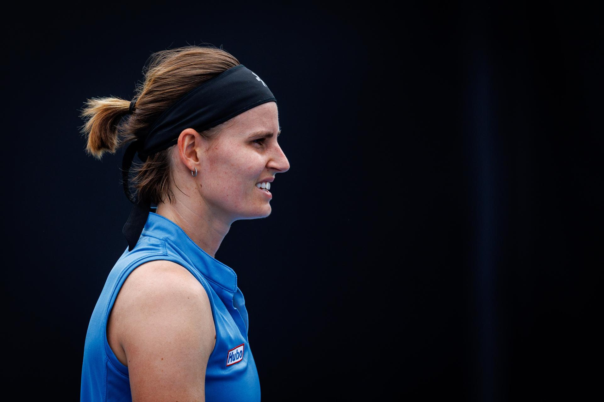 Belgium's Greet Minnen pictured during a third round qualifying match against Poland's Linda Klimovicova in the women singles at the Australian Open, Melbourne Park, Melbourne on Thursday 15 January 2026.  BELGA PHOTO PATRICK HAMILTON  --- BENELUX ONLY   ---