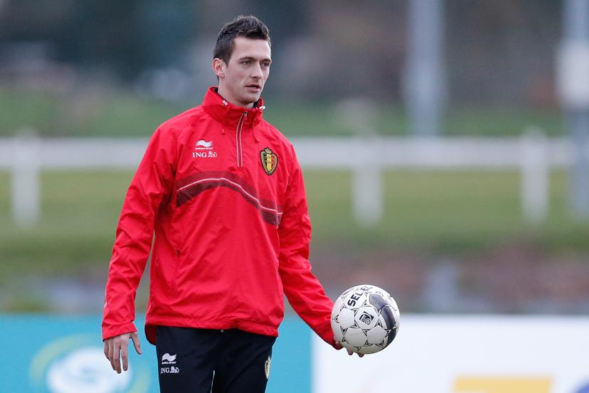 20140304 - BRUSSELS, BELGIUM: Belgium's staff member Kevin Bogemans pictured during a training session of the Red Devils, the Belgian national soccer team, Tuesday 04 March 2014 in Brussels. The team is preparing for a friendly match against Ivory Coast on Wednesday. BELGA PHOTO BRUNO FAHY