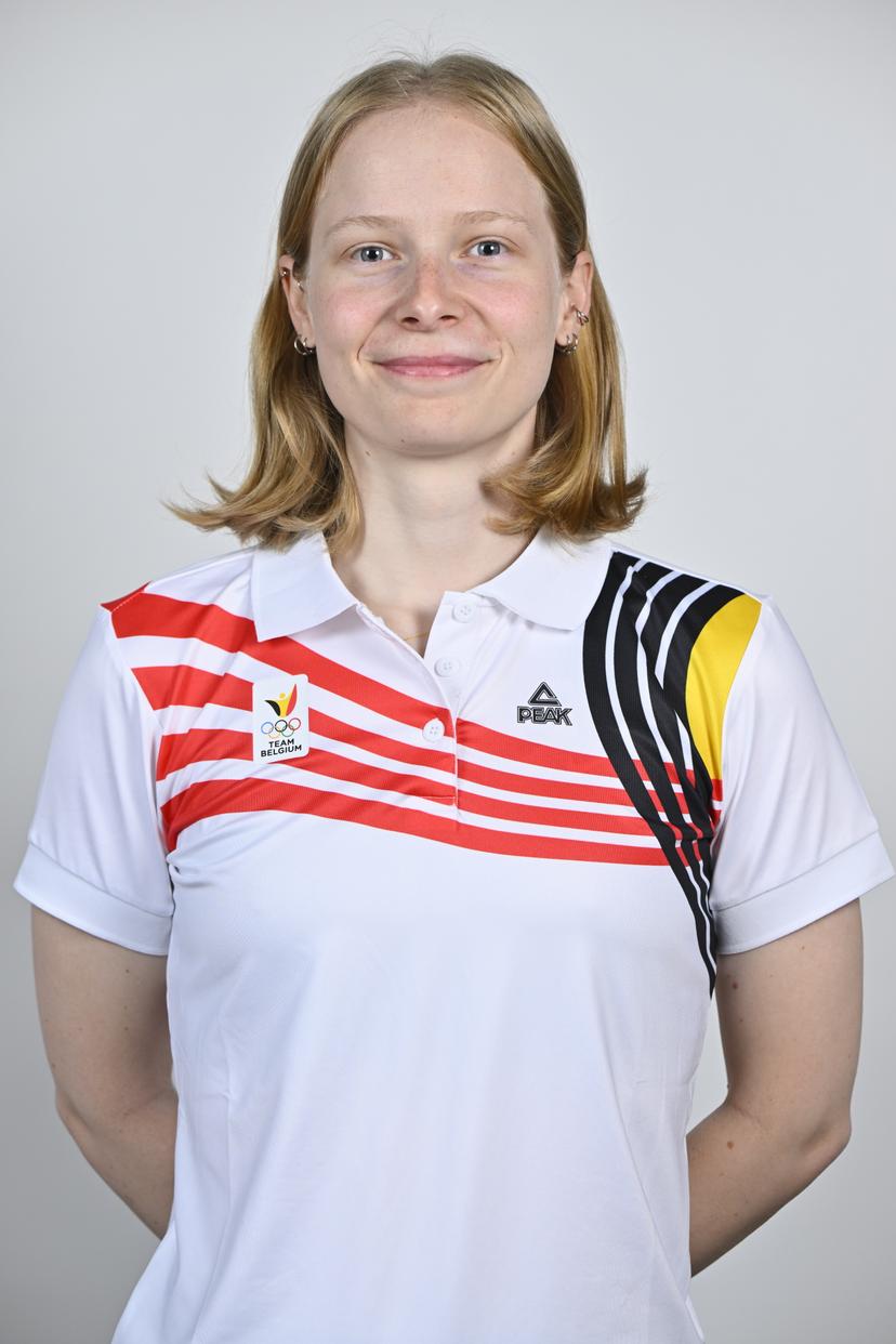 Athlete Tineke den Dulk poses for the photographer during the annual training camp of Team Belgium (19-25/05), in Rio Maior, Portugal, Friday 23 May 2025. BELGA PHOTO ERIC LALMAND