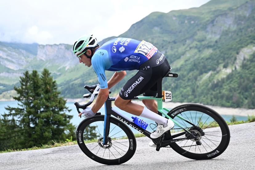 French Bruno Armirail of Decathlon AG2R La Mondiale Team pictured in action during stage 19 of the 2025 Tour de France cycling race, from Albertville to La Plagne (130km), on Friday 25 July 2025 in France. The 112th edition of the Tour de France starts on Saturday 5 July in Lille, France, and will finish in Paris, France on the 27th of July.   BELGA PHOTO JASPER JACOBS