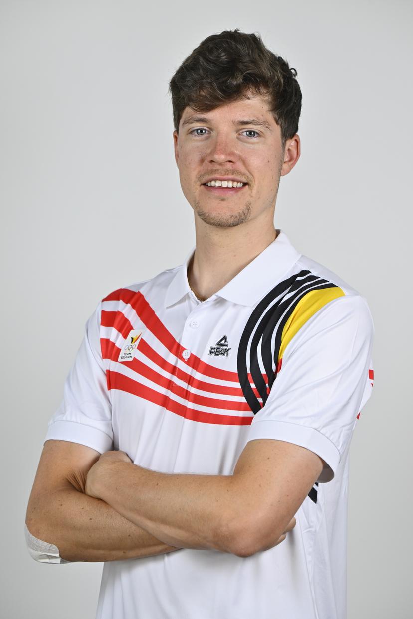 Athlete Indra Medard poses for the photographer during the annual training camp of Team Belgium (19-25/05), in Rio Maior, Portugal, Friday 23 May 2025. BELGA PHOTO ERIC LALMAND