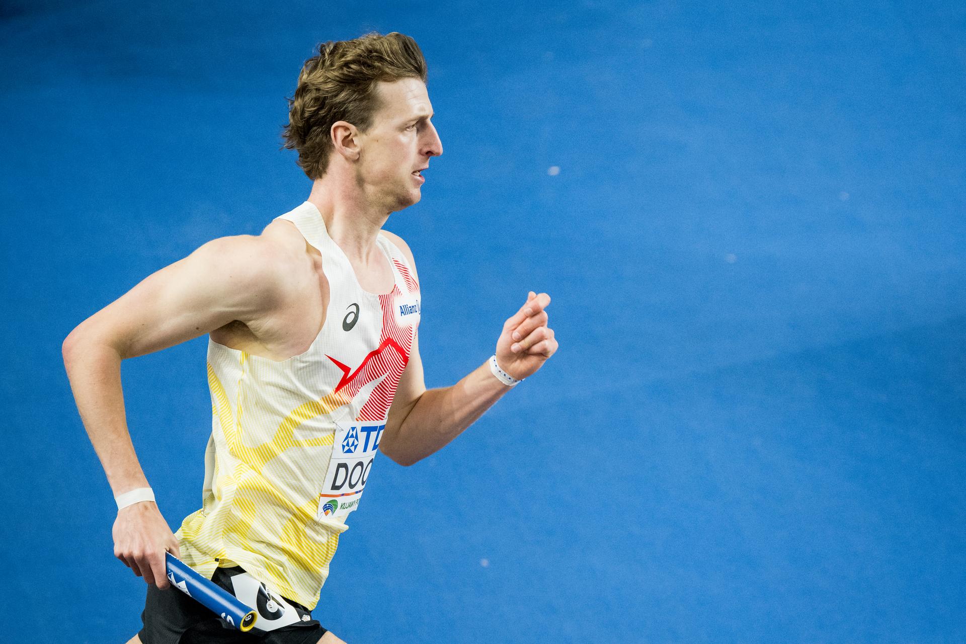 Belgian Alexander Doom pictured in action during the third day of the World Athletics Indoor Championship in Torun, Poland on Sunday 22 March 2026. The championships take place from 20 to 22 March. BELGA PHOTO JASPER JACOBS