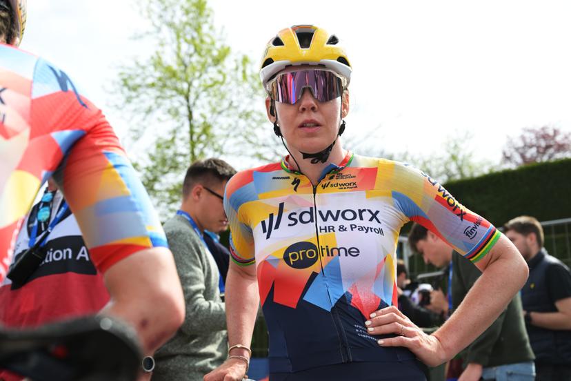 Dutch Anna van der Breggen of SD Worx-Protime pictured after the women's 'Brabantse Pijl' one day cycling race, 125,7km from Lennik to Overijse on Friday 17 April 2026. BELGA PHOTO DAVID PINTENS