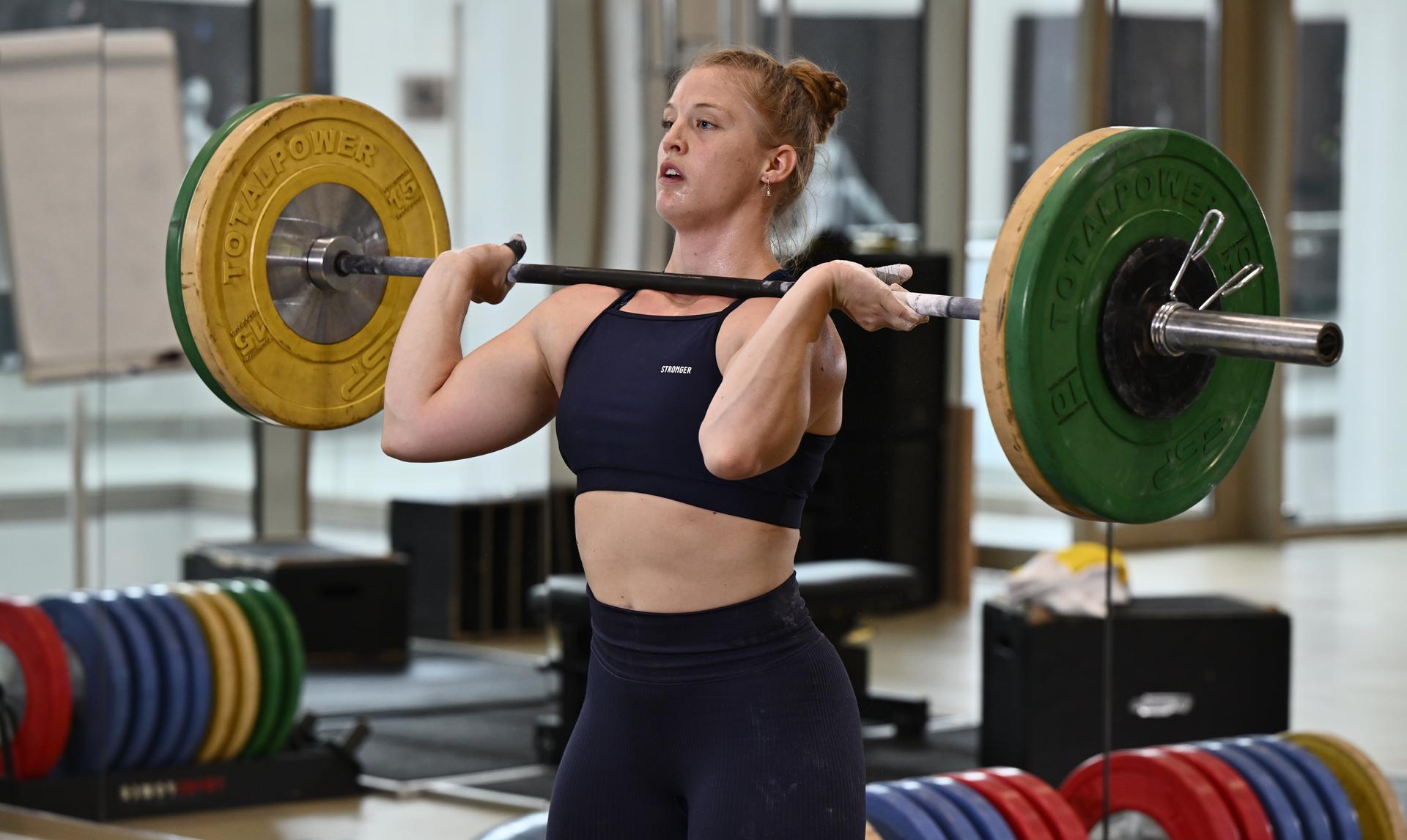 Belgian athlete Ilke Lagrou pictured during a training camp organized by the BOIC-COIB Belgian Olympic Committee in Belek, Turkey, Sunday 17 November 2024. The camp takes place from 11 to 25 November. BELGA PHOTO ERIC LALMAND