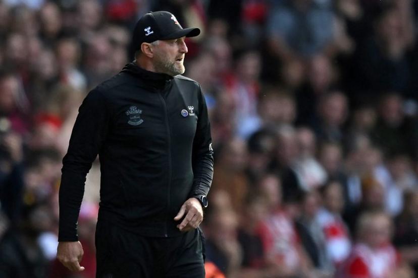 Southampton's Austrian manager Ralph Hasenhuttl looks on during the English Premier League football match between Southampton and Arsenal at St Mary's Stadium in Southampton, southern England on October 23, 2022.  Ben Stansall / AFP