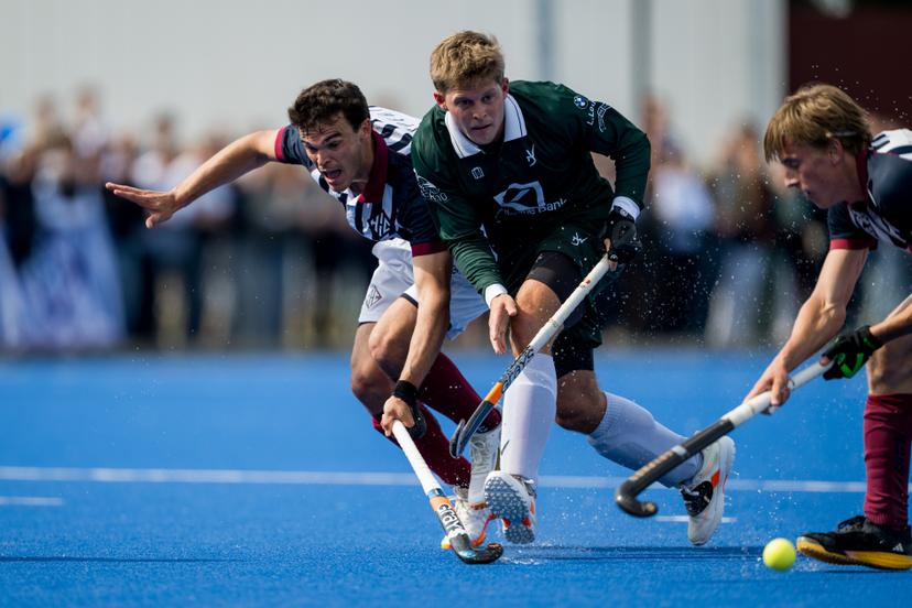 WatDucks' Victor Wegnez pictured in action during a hockey game between Herakles and Watducks, Sunday 10 May 2026 in Boechout, on day 22 of the Belgian first division hockey championship. BELGA PHOTO JASPER JACOBS