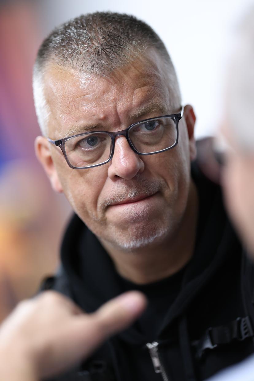 Belgium's assistant coach Pascal Angillis pictured after a training session of Belgian national basketball team Belgian Cats, in Berlin, Germany on Saturday 5 September 2026. The FIBA Women's Basketball World Cup take place in Germany from 4 to 23 September 2026. BELGA PHOTO VIRGINIE LEFOUR