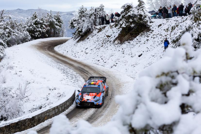 ATTENTION EDITORS - HAND OUT PICTURES - EDITORIAL USE ONLY - MANDATORY CREDIT: 'Hyundai Motorsport'  Hand out picture released by Eric Dupain shows Thierry Neuville during stage 3 of the Monte-Carlo rally race in France, on Saturday 24 January 2026.  *** Belga and Belga Editorial Board decline all responsibility regarding the content of this picture. *** PHOTO HAND OUT - HYUNDAI MOTORSPORT