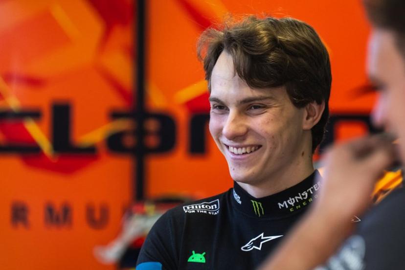 McLaren's Australian driver Oscar Piastri is seen in the garage during the first practice session ahead of the Formula One Qatar Grand Prix at the Lusail International Circuit in Lusail on November 28, 2025.  Andrej ISAKOVIC / AFP