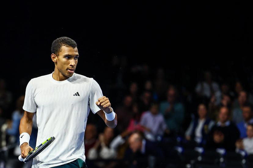 Canadian Felix Auger-Aliassime pictured during the European Open ATP tennis tournament in Brussels, on Thursday 16 October 2025. This year's edition of the tournament is taking place from 12 to 19 October 2025. BELGA PHOTO DAVID PINTENS