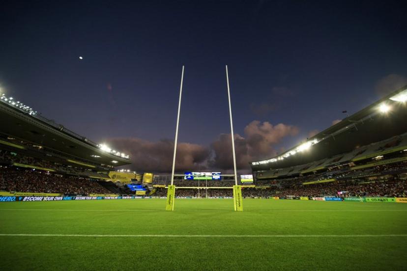 This general view shows the Eden Park before the New Zealand 2021 Women's Rugby World Cup semi-final match between New Zealand and France in Auckland on November 5, 2022.  Marty MELVILLE / AFP